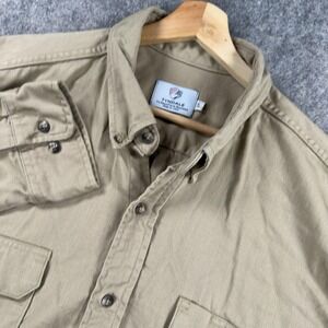 Tyndale FR Shirt Mens 2XL Khaki Arc Rated Flame Resistant CAT 2 NFPA 2112 USA